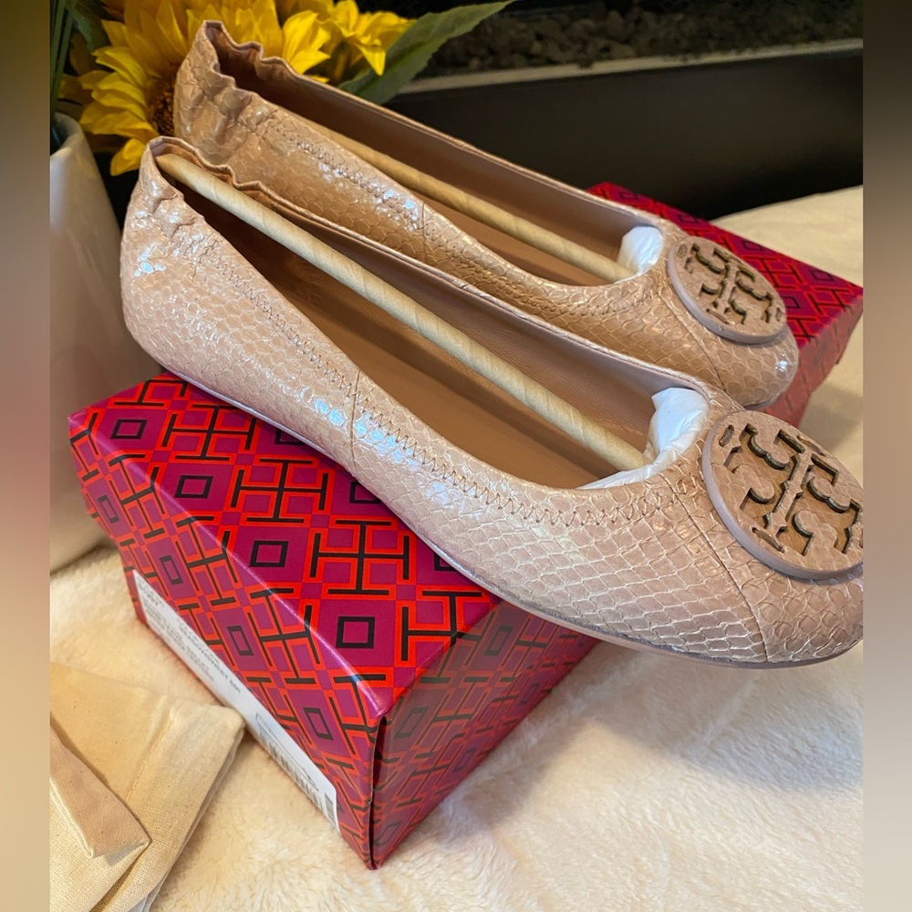 ✨Authentic ✨TORY BURCH MINNIE TRAVEL BALLET - Picture 6 of 10